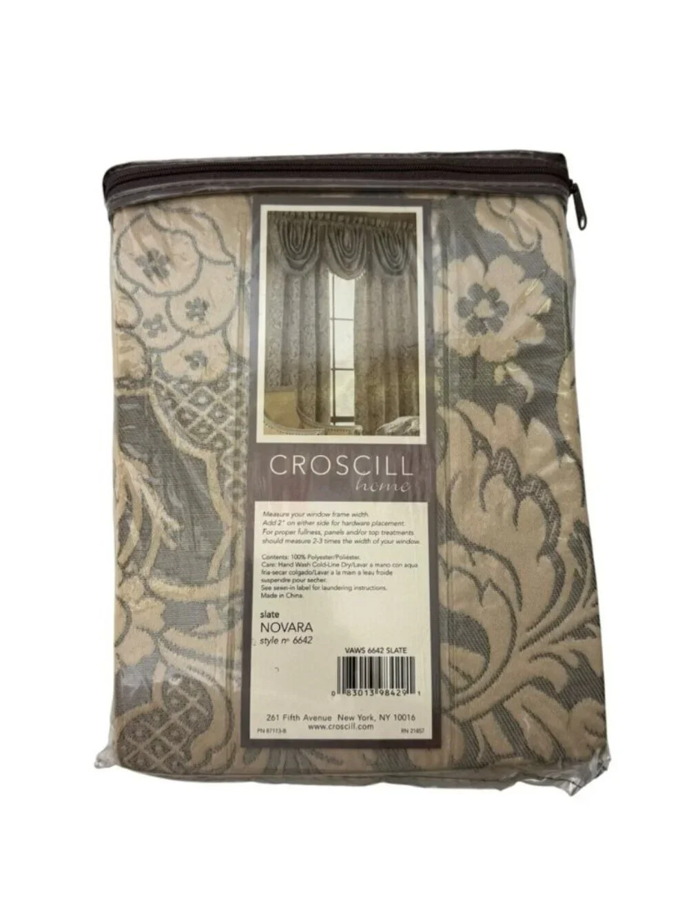 Croscill Waterfall Window Swag Valance 49